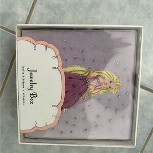 Charming Lavender Embroidered Kids jewelry box